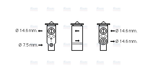 AVA Aircon Expansion valve HY1289