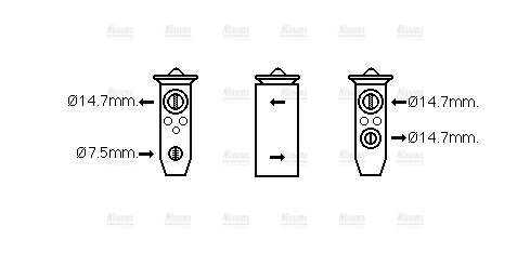 AVA Aircon Expansion valve HY1336