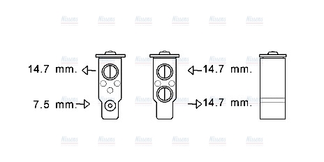 AVA Aircon Expansion valve HY1386