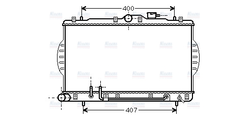 AVA Coolant Radiator HY2034
