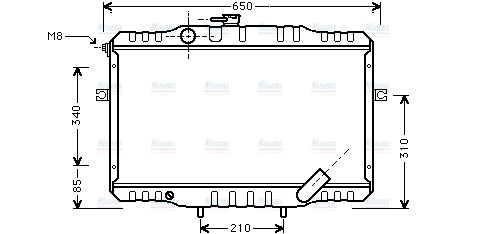 AVA Coolant Radiator HY2068