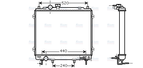 AVA Coolant Radiator HY2115