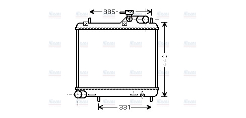AVA Coolant Radiator HY2125