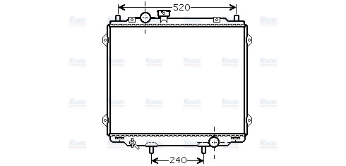 AVA Coolant Radiator HY2145