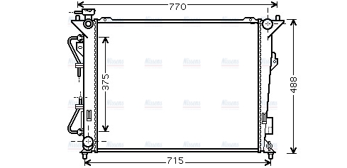 AVA Coolant Radiator HY2172