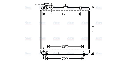 AVA Coolant Radiator HY2192