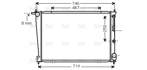 AVA Coolant Radiator HY2255
