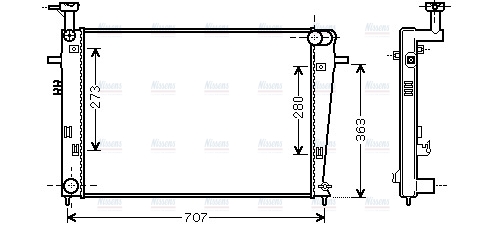 AVA Coolant Radiator HY2275