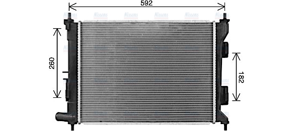 AVA Coolant Radiator HY2494