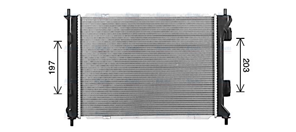 AVA Coolant Radiator HY2590