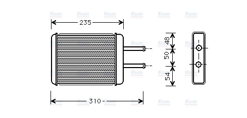 AVA Cabin Heater Core HY6069