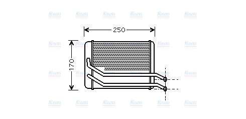 AVA Cabin Heater Core HY6118