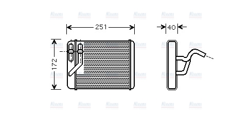 AVA Cabin Heater Core HY6120