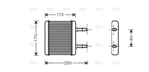 AVA Cabin Heater Core HY6137