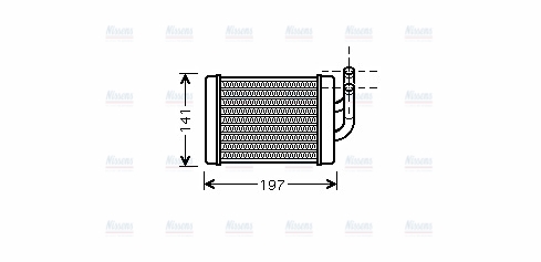 AVA Cabin Heater Core HY6158