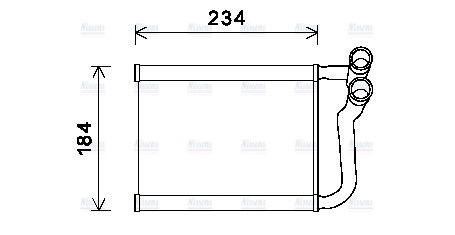 AVA Cabin Heater Core HY6253