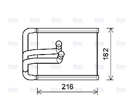 AVA Heater Core HY6254