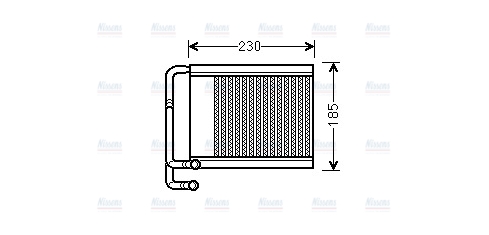 AVA Cabin Heater Core HY6313