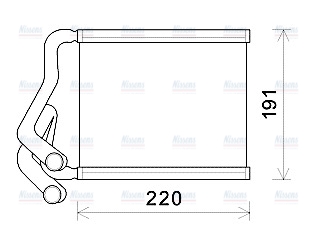 AVA Cabin Heater Core HY6380