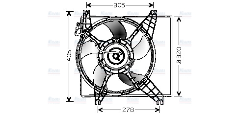 AVA Radiator Cooling Fan HY7504