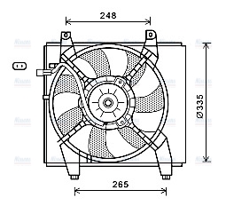 AVA Radiator Fan HY7512