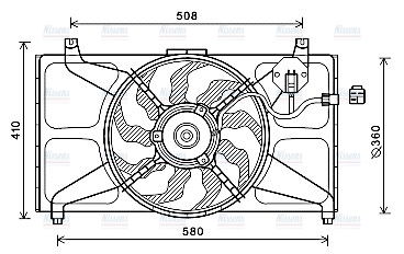 AVA Radiator Fan HY7537