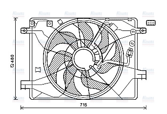 AVA Radiator Fan HY7558