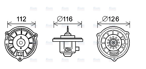 AVA Cabin Fan Blower Motor HY8362