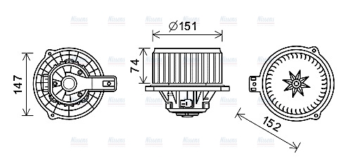 AVA Cabin Fan Blower Motor HY8434