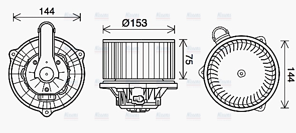 AVA Cabin Fan Blower Motor HY8450