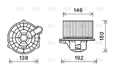 AVA Cabin Fan Blower Motor HY8554