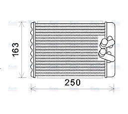 AVA Cabin Heater Core HYA6232