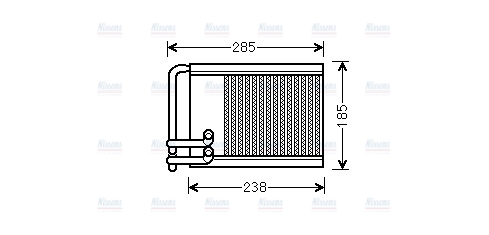 AVA Cabin Heater Core HYA6317