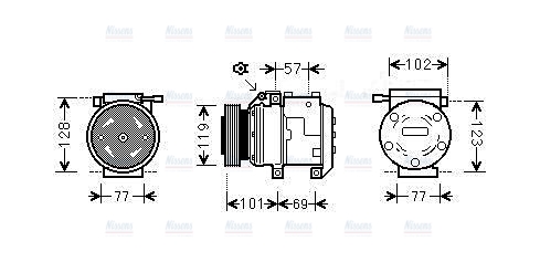 AVA Aircon Compressor HYAK222
