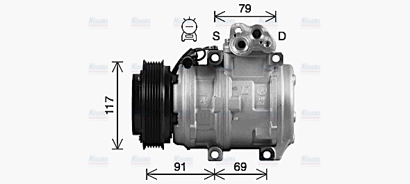 AVA Aircon Compressor HYAK599
