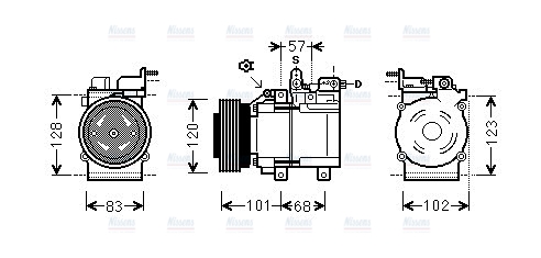 AVA Aircon Compressor HYK123