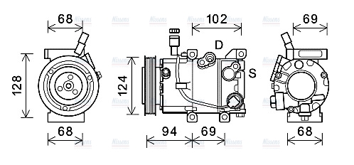 AVA Aircon Compressor HYK442