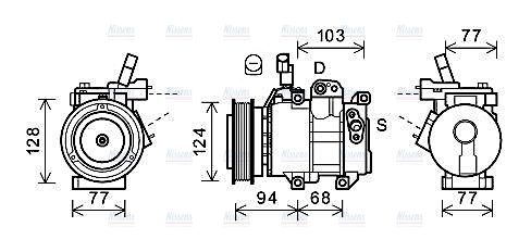 AVA Aircon Compressor HYK451