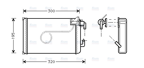 AVA Cabin Heater Core IV6013