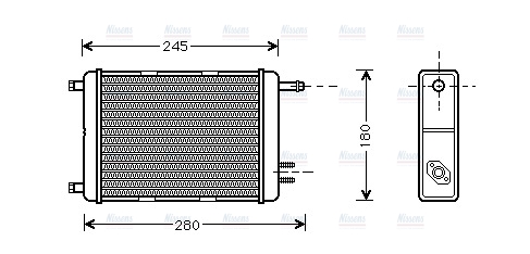 AVA Cabin Heater Core IV6031