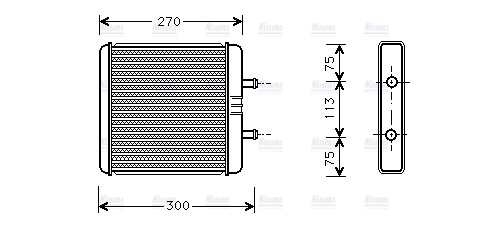 AVA Cabin Heater Core IV6048