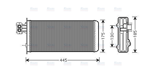 AVA Cabin Heater Core IV6080