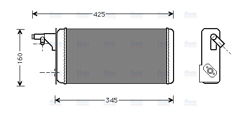 AVA Cabin Heater Core IVA6019