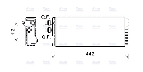 AVA Cabin Heater Core IVA6113