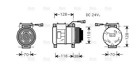 AVA Aircon Compressor IVAK072