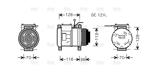 AVA Aircon Compressor IVAK074