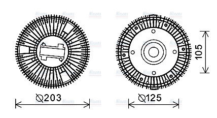 AVA Cooling Fan Clutch IVC117