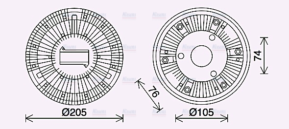 AVA Cooling Fan Clutch IVC138