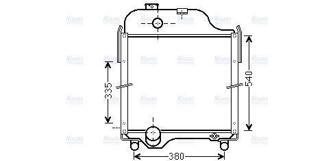 AVA Coolant Radiator JD2007