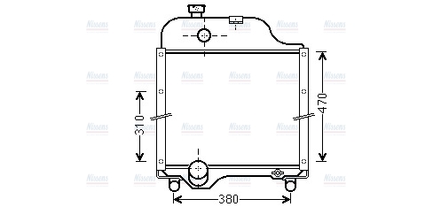 AVA Coolant Radiator JD2008